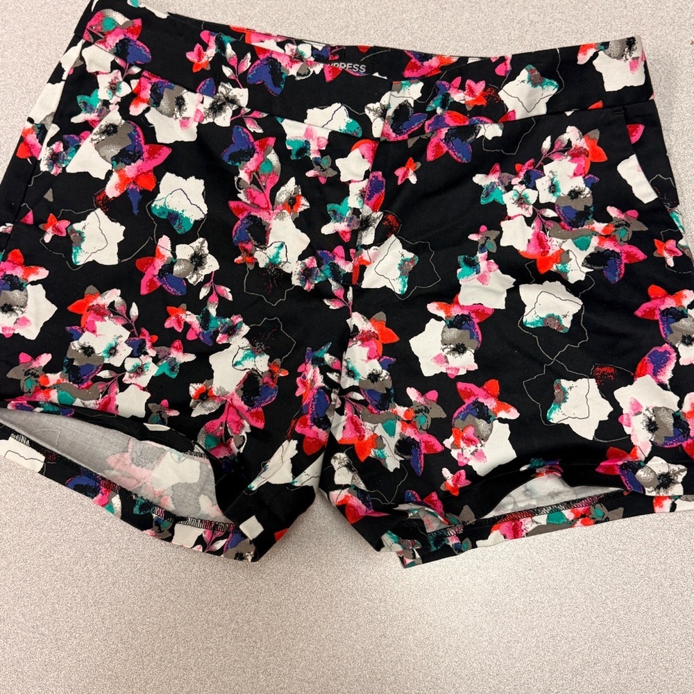 Express Black High Waist Shorts with Tailored‎ Fit